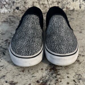 Black and White Slip-On Vans